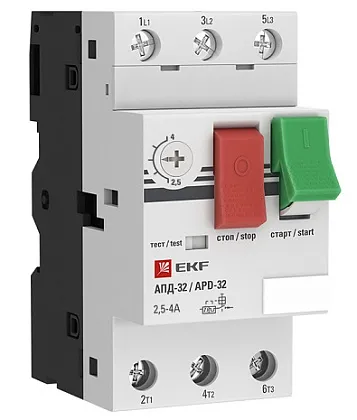 Авт. защиты эл. двигателя АПД-32 (2,5-4,0А)  PROXIMA EKF