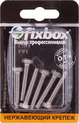 Болт М5*30 DIN933 нерж. (6 шт.) (Стройбат)