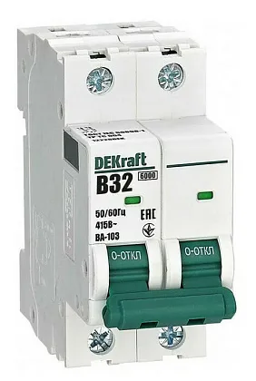 Автоматический выключатель ВА-103 B32/2 6кА Dekraft