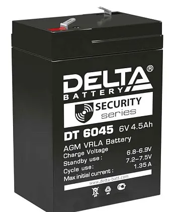Аккумуляторная батарея DT 6045 (6В 4.5Ач)