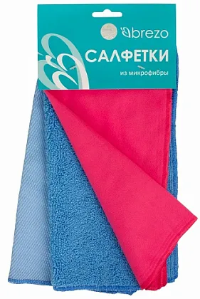 Салфетки для автомобиля, набор: замшевая, махровая, гладкая с ромбовидным плетением, бренд: BREZO, а