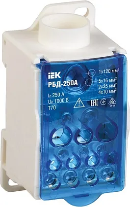 Распределительный блок на DIN-рейку РБД-250А ИЭК