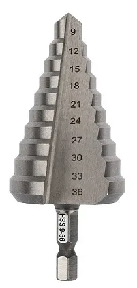 Сверло ступенчатое 9,0-36,0мм KRANZ