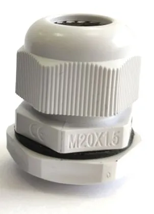 Кабельный ввод М16 (4-8 мм) серый пластик IP68 (Гофроматик)
