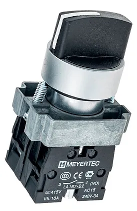 Переключатель MTB2-BDZ135 чёрн.н. 3 полож. 2но, б/фикс. IP65 Meyertec