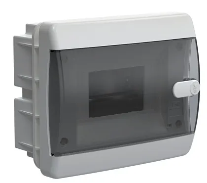 Щит встраиваемый пласт ЩРВ-П-6 IP41 черн прозр дверь UNION IEK