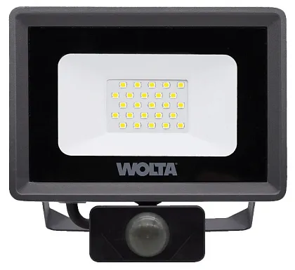Прожектор LED 20Вт 5700K P65 1800лм с датчиком WOLTA