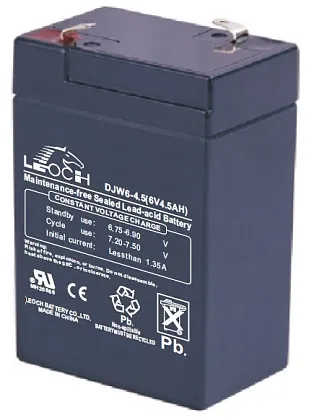 Аккумуляторная батарея DJW 6-4.5 (6В 4.5Ач) (100x70x47)