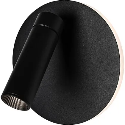 Декоративная подсветка светодиодная EDGAR WL55 BK для интерьера COB 5Вт/SMD 7Вт 4000К черный IP20 ЭР