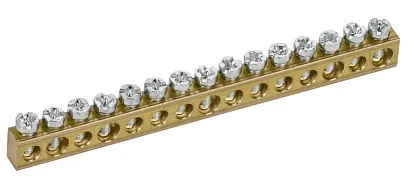 Шина нулевая сечение 6х9 15 отв. TEKFOR IEK