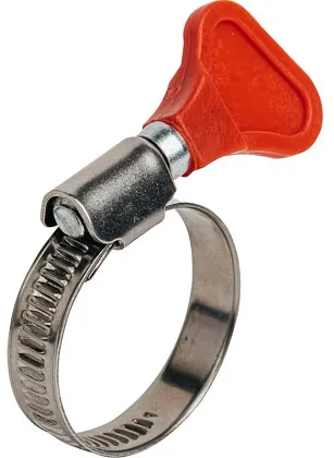 Хомут червячный нерж. с ключом ("бабочка") 12-20/9 W2