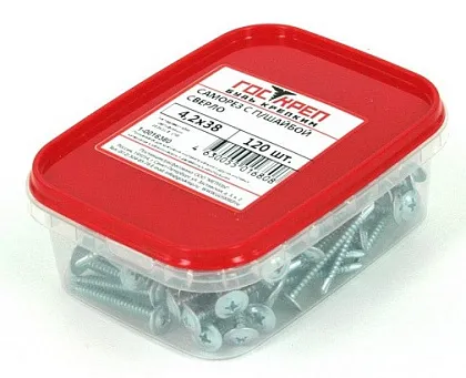 Саморез с прессшайбой со сверлом 4,2*32 (200 шт.) (ГОСКРЕП), уп