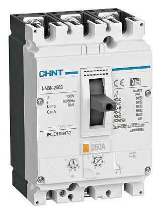 Автоматический выключатель NM8-250S 250А 50кА 3p.TM рег. расцеп. CHINT