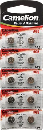 Батарейка G5 (393A/LR754/193) CAMELION BL-10
