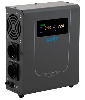 ИБП SKAT-UPS 800T, 800вА (внеш АКБ) Бастион