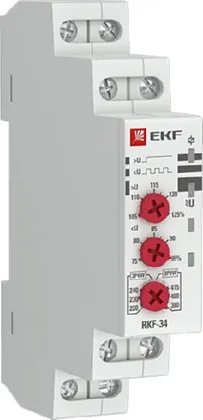 Реле контроля фаз RKF-34 380В EKF