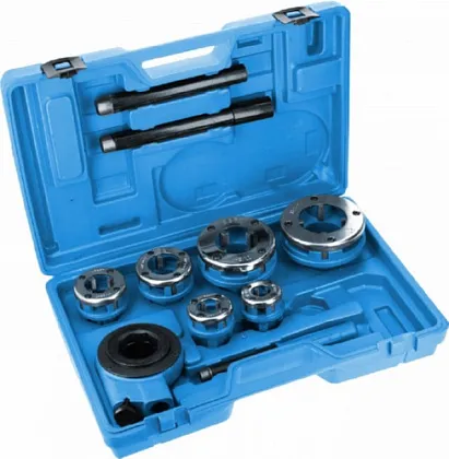 Набор для нарезания резьбы на трубах 1/2"-2" HOEGERT