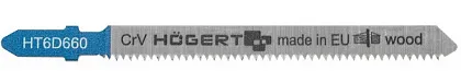 Полотно по дереву для электролобзика 100 мм, 3-60 мм, чистый рез, 2 шт.HOEGERT, ком