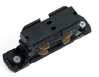 Коннектор прямой трехфазный для шинопровода, черный PRO-0433/PRO-043302-2-RUS Feron