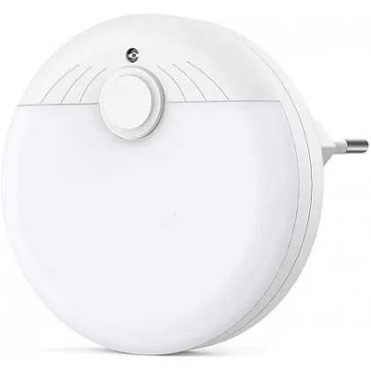 Ночник LED 1Вт Белый круглый с датчиком движения RocketSocket