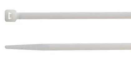 Хомут 3,6*370 белый полиамид (100 шт.) (BM)