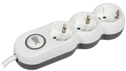 Удлинитель бытовой 3гн. 5м с/з с выкл. ПВС 3х1,5мм2 UNO У03В IEK