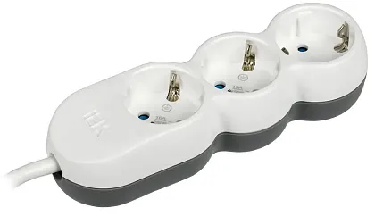 Удлинитель бытовой 3гн. 1,5м с/з ПВС 3х1,5мм2 UNO У03 IEK