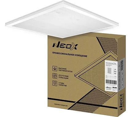 Панель LED универсальная ДВО-02 4565 ПРИЗМА 45Вт 6500К 4500Лм IP40 NEOX.