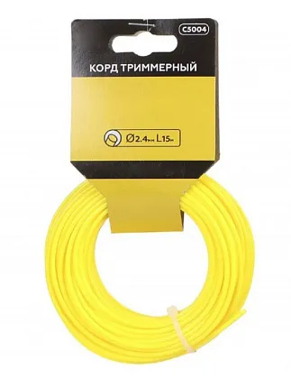 Леска для триммера круг 2.4мм* 15м в мотке CHAMPION