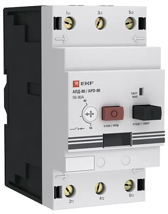 Авт. защиты эл. двигателя АПД-80 (56-80А) PROXIMA EKF