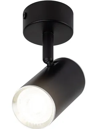 Светильник настенно-потолочный спот OL35 BK MR16 GU10 IP20 черный хром ЭРА