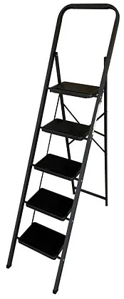 Стремянка стальная 5 ступеней широкие (MK 805C) (ALUMET)