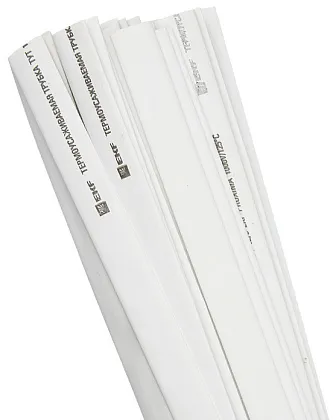 Термоусаживаемая трубка ТУТнг 16/8 белая (1м) PROxima (EKF)