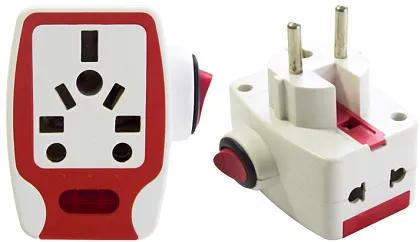 Разветвитель универсальный 3 гн. б/з с выключателем