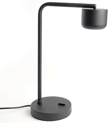 Светильник настольный LED DE365 GX53, 12Вт, 230В, черный Feron