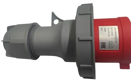 Вилка переносная 32A 4п (3P+PE) SLN-0242 IP67, 380В, AWSPRODUCTS