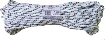 Канат полипропиленовый 8 мм 24-х прядный с сердечником (20м)