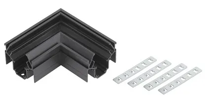 Коннектор TRM-PC20-CC-B угловой для магнитного трекового шинопровода NOVA для натяжных потолков черн