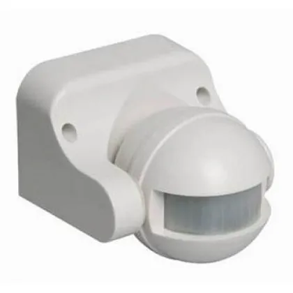 Распродажа_Датчик движения ДД 009 белый, макс. нагрузка 1100Вт, угол обзора 180град., дальность 12м,