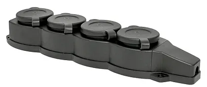 Колодка каучук 4-я с/з IP44 EKF