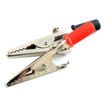 Зажим "крокодил" 15А 53мм (2 шт, пакет БОПП) REXANT, уп