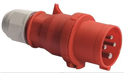 Вилка переносная 32A 4п (3P+E) 024 IP44, 400В, QC BALS