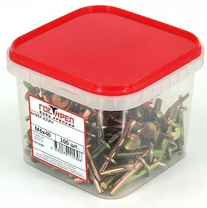 Анкер-клин 6*40 цинк (100шт.) (ГОСКРЕП), уп