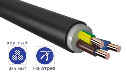 Кабель ППГнг(А)-HF 3* 4 -0,66