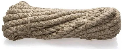 Канат джутовый 12 мм крученый (10м) (Стройбат)