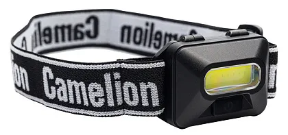 Фонарь Camelion LED5384 (налобн, черн.,1Вт COB LED, 3 реж, 3XAAA, пласт, блист)