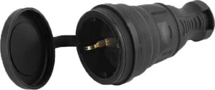 Розетка каучук переносная с/з IP44 AY-KA