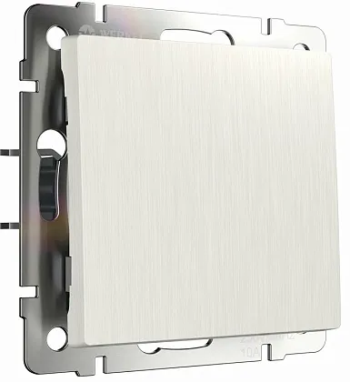 Выключатель 1-кл. Перламутр рифленый WERKEL