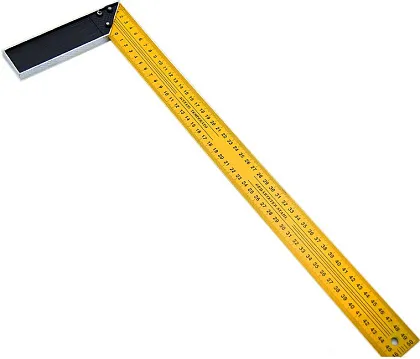 Уголок строительный 90 градусов 500 мм металлический желтый 12-120