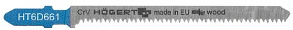 Полотно по дереву для электролобзика 100 мм, 3-60 мм, чистый криволинейный рез, 2 шт.HOEGERT, ком